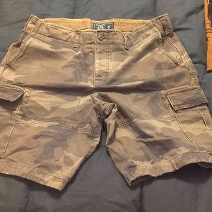 Camo Abercrombie and Fitch Cargo Shorts